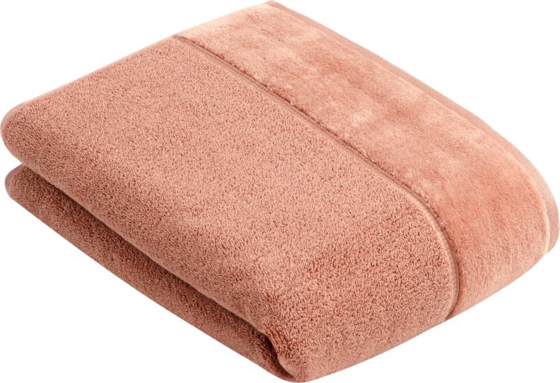 Vossen Badetuch "Pure" Baumwolle & VEGAN, mit eleganter Veloursbordüre von VOSSEN