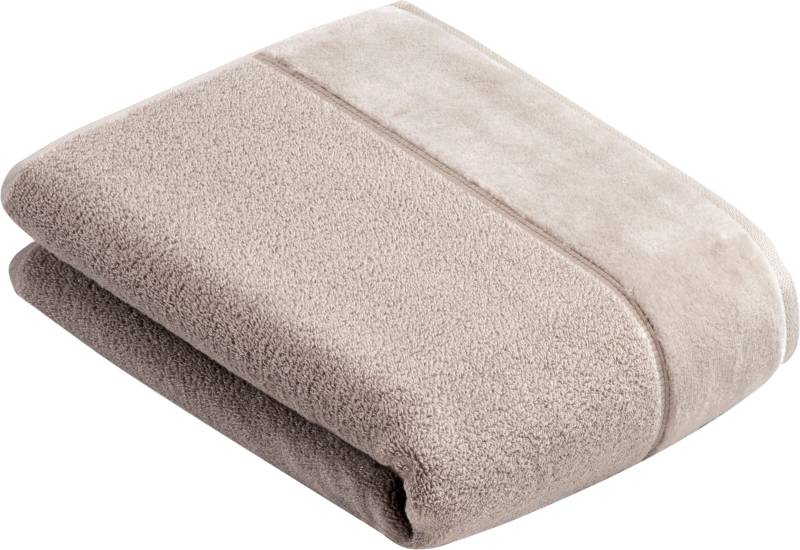 Vossen Badetuch "Pure" Baumwolle & VEGAN, mit eleganter Veloursbordüre von VOSSEN