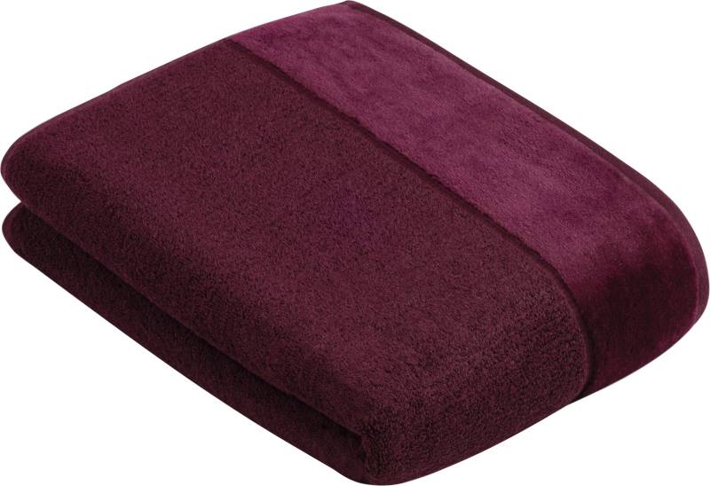 Vossen Badetuch "Pure" Baumwolle & VEGAN, mit eleganter Veloursbordüre von VOSSEN