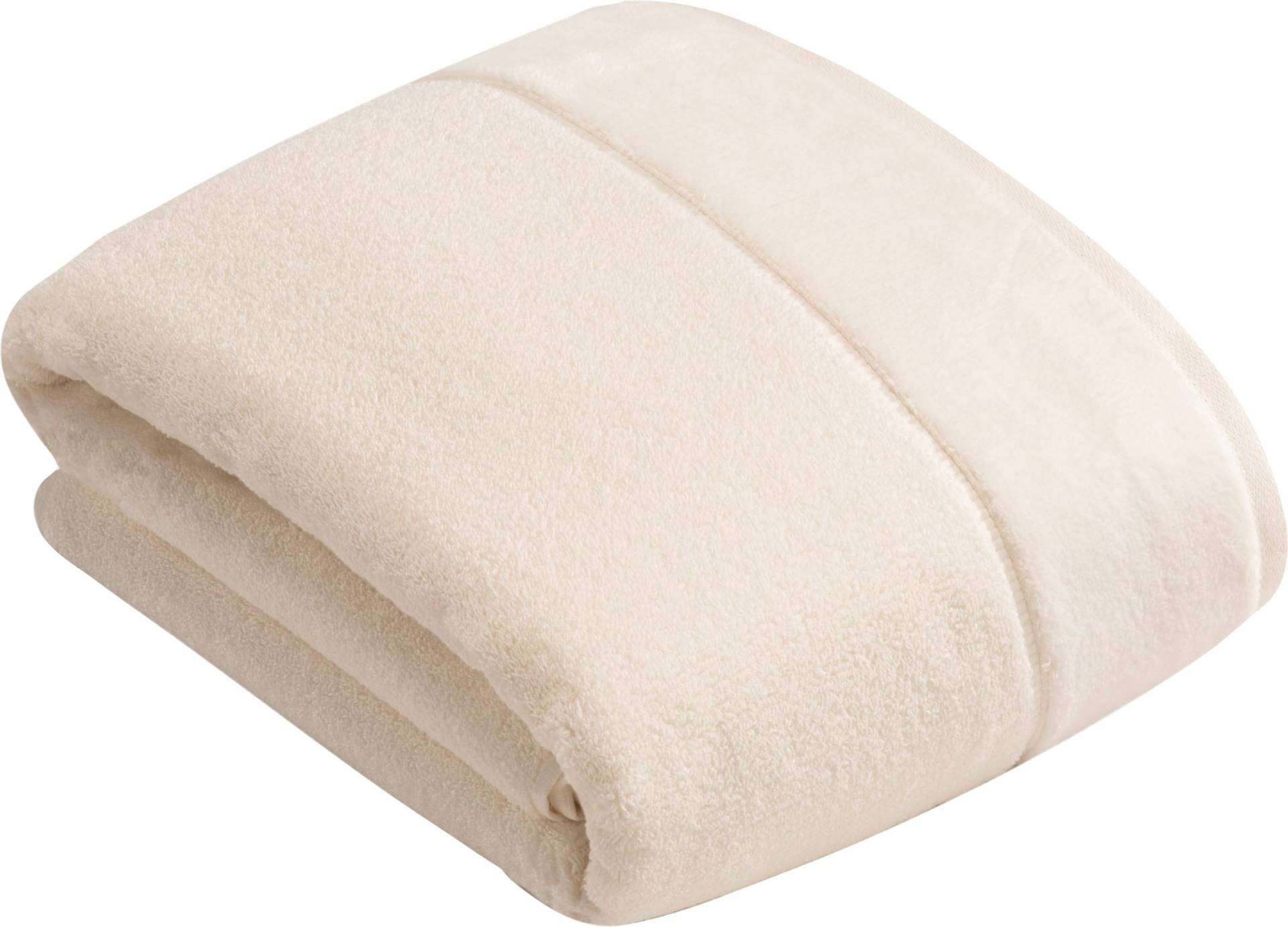 Vossen Badetuch "Pure" Baumwolle & VEGAN, mit eleganter Veloursbordüre von VOSSEN