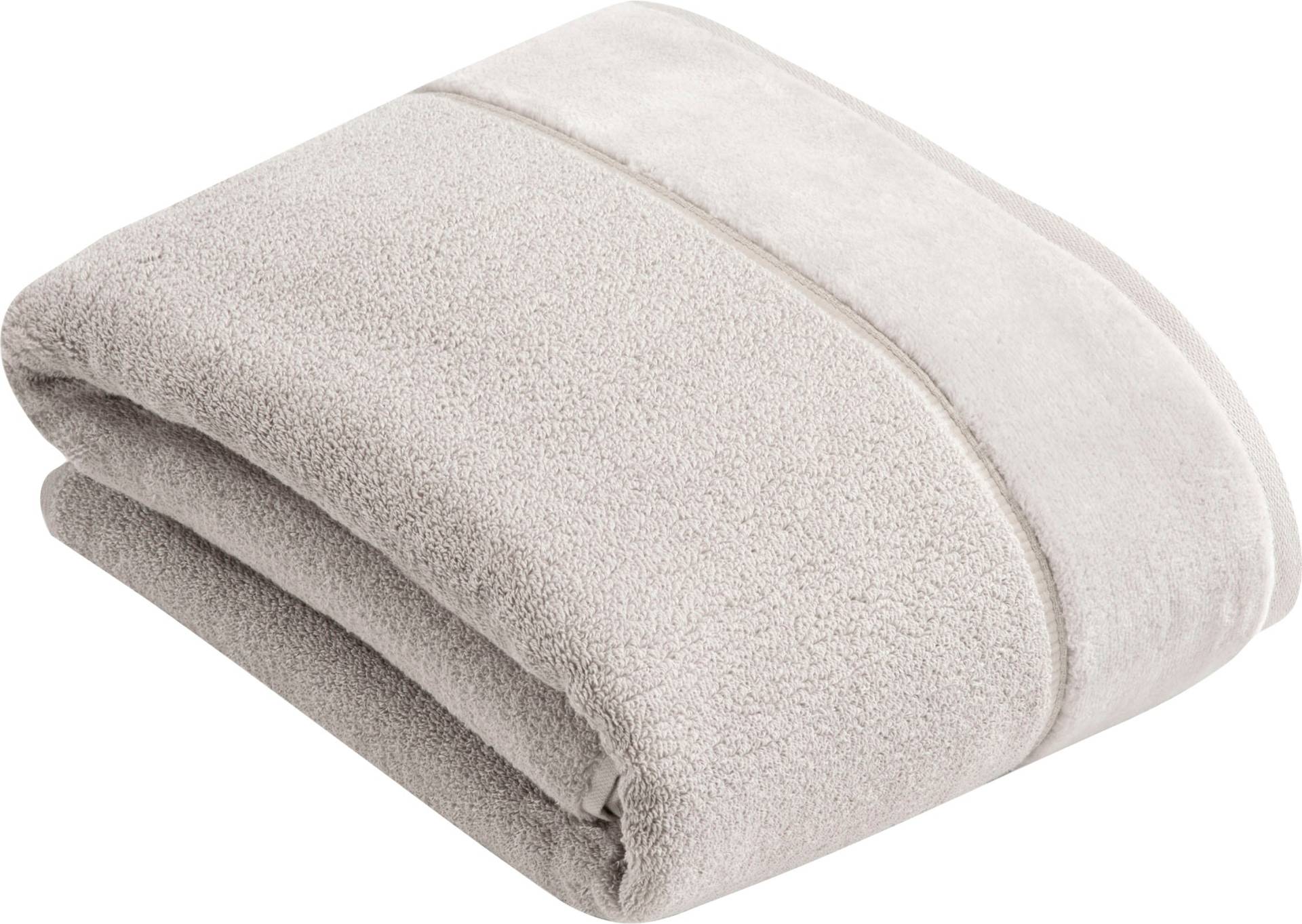 Vossen Badetuch "Pure" Baumwolle & VEGAN, mit eleganter Veloursbordüre von VOSSEN