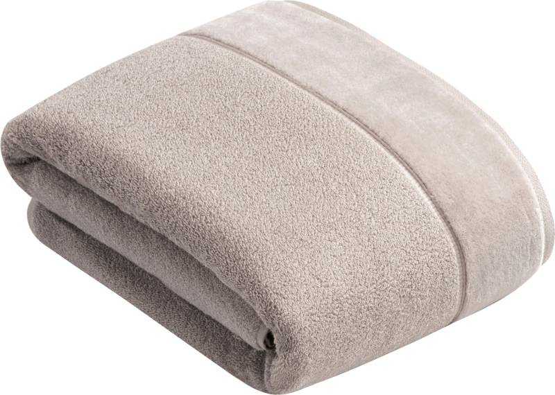 Vossen Badetuch "Pure" Baumwolle & VEGAN, mit eleganter Veloursbordüre von VOSSEN