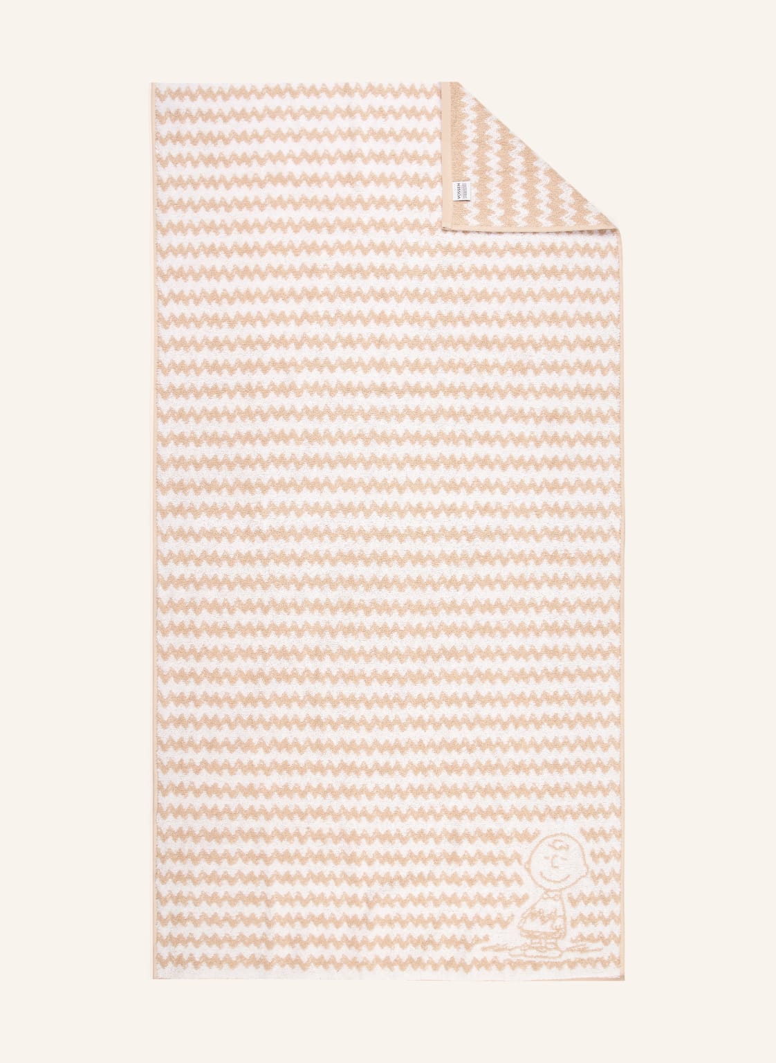 Vossen Duschtuch Charlie Brown beige von VOSSEN
