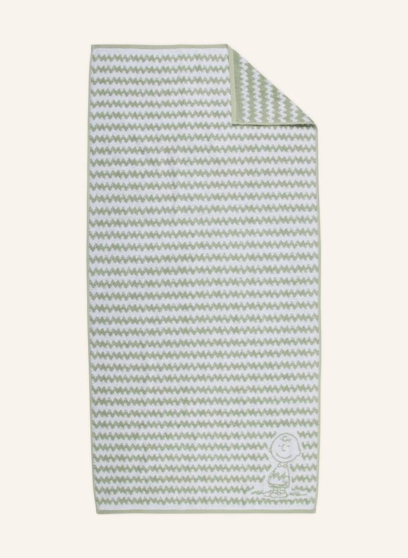 Vossen Duschtuch Charlie Brown gruen von VOSSEN