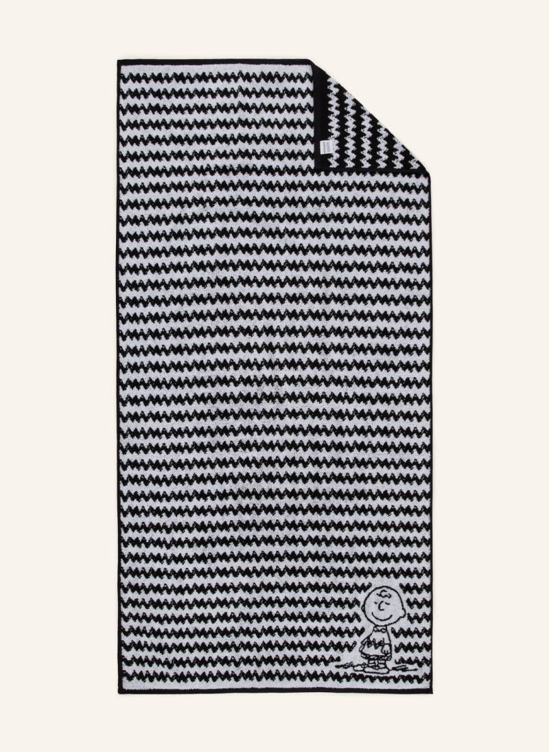 Vossen Duschtuch Charlie Brown schwarz von VOSSEN