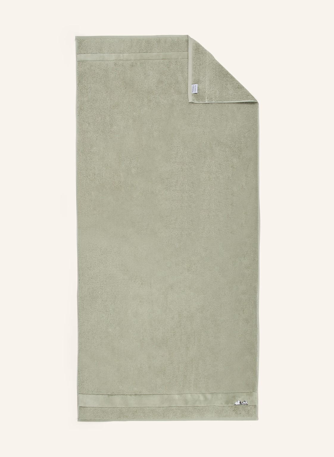 Vossen Duschtuch Sleepy Snoopy gruen von VOSSEN