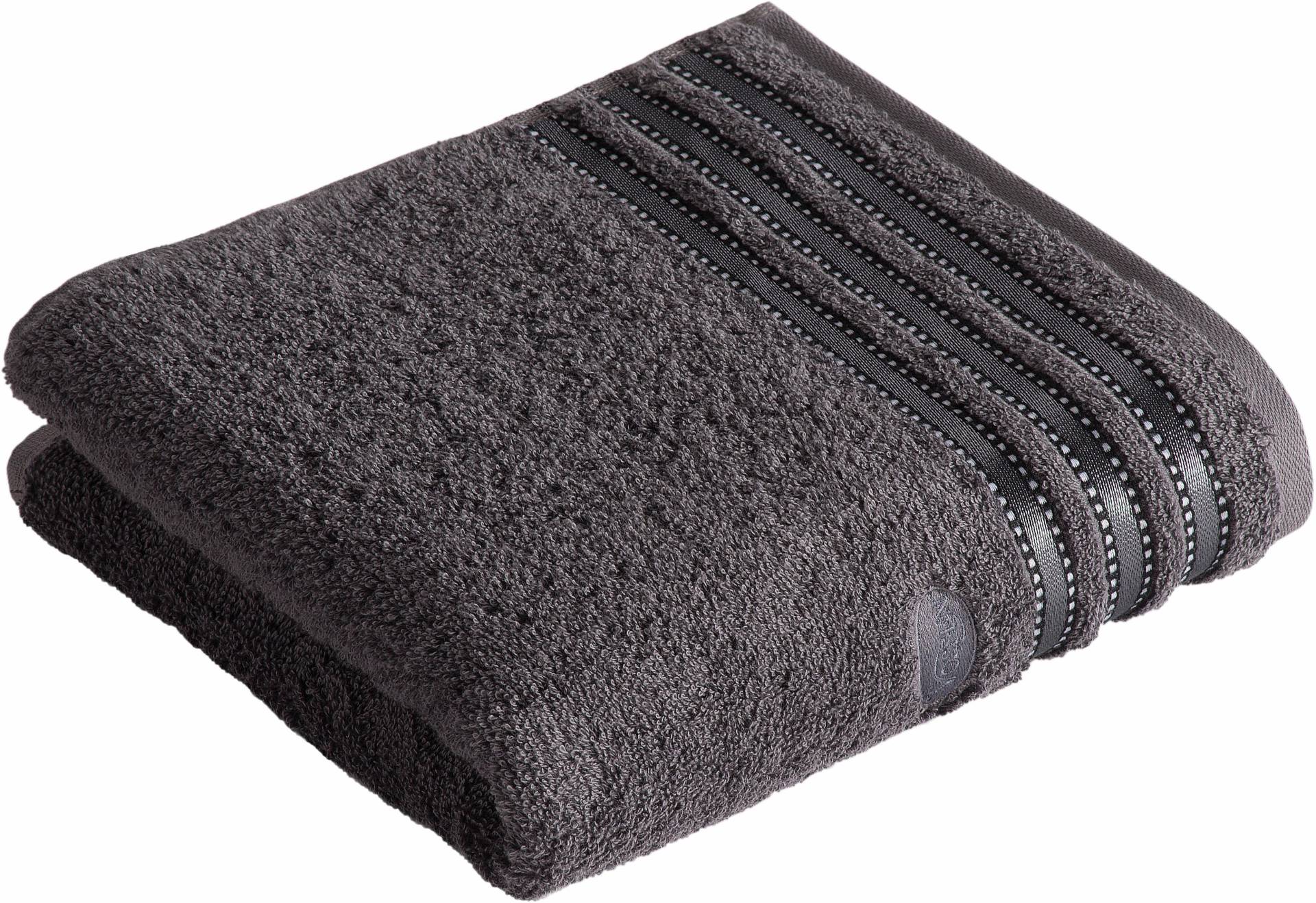 Vossen Handtuch "Cult de Luxe", (2 St., 2er Set Handtücher 50 x 100 cm), mit Glanzbordüre von VOSSEN