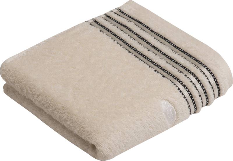 Vossen Handtuch "Cult de Luxe", (2 St., 2er Set Handtücher 50 x 100 cm), mit Glanzbordüre von VOSSEN