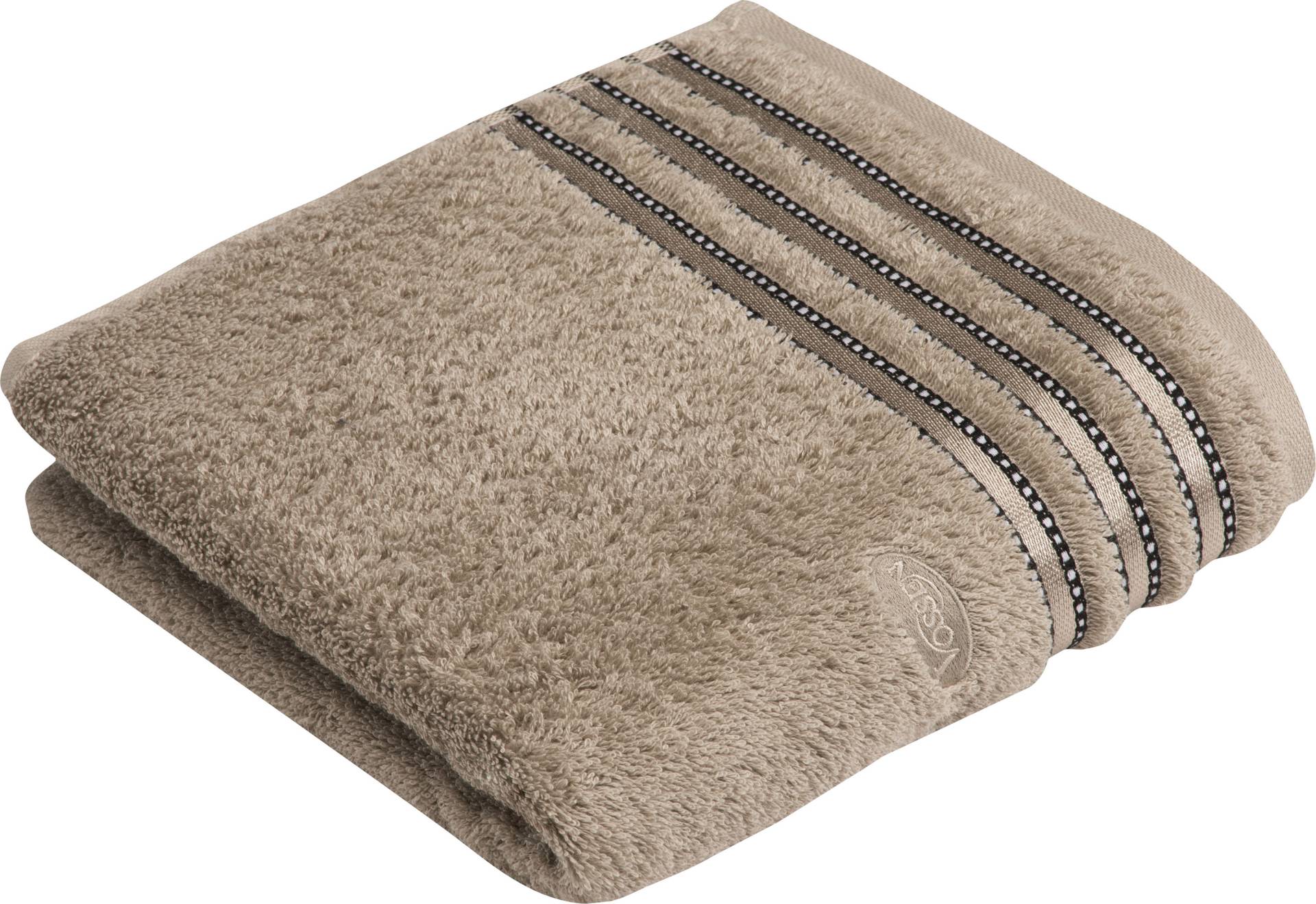 Vossen Handtuch "Cult de Luxe", (2 St., 2er Set Handtücher 50 x 100 cm), mit Glanzbordüre von VOSSEN