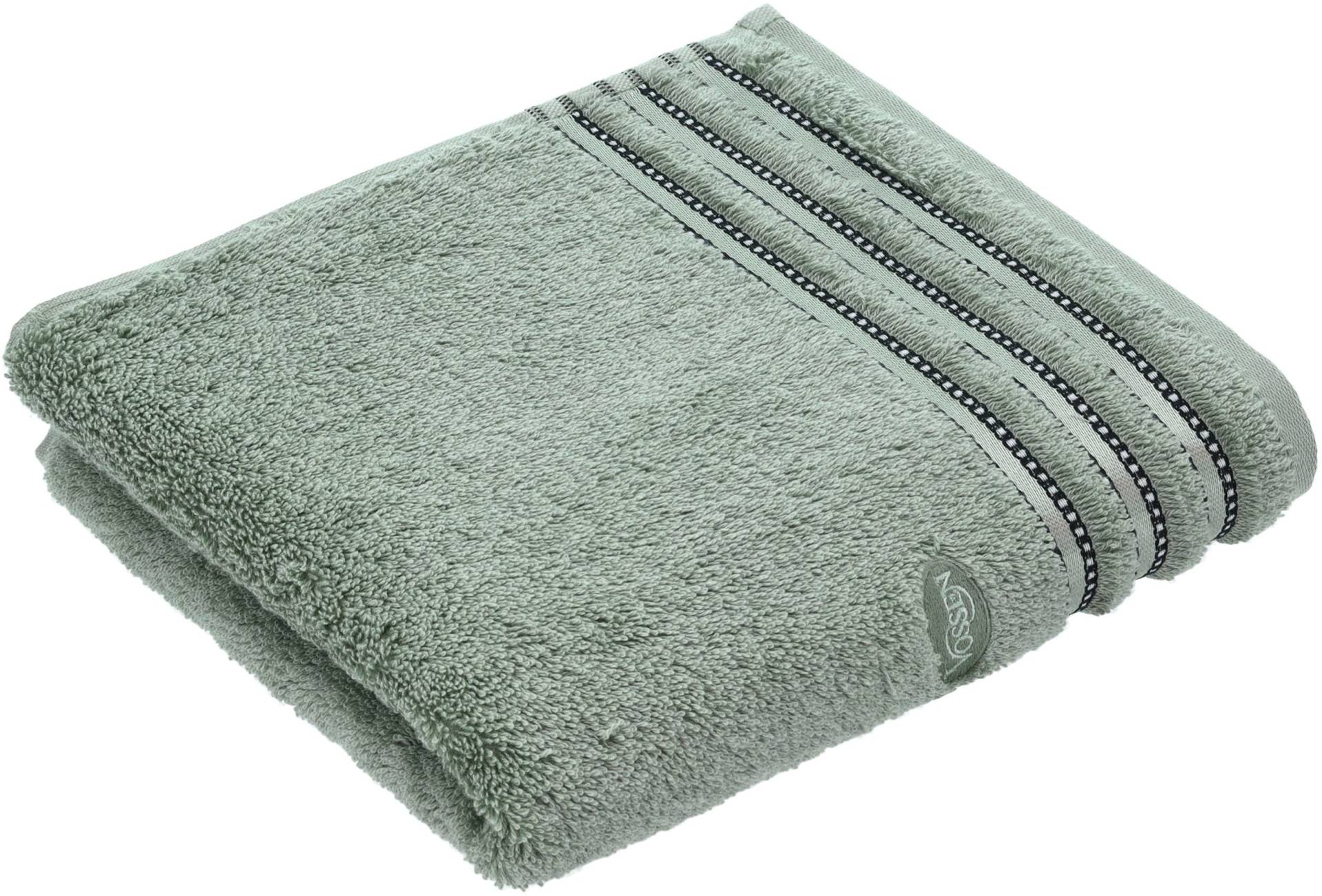 Vossen Handtuch "Cult de Luxe", (2 St., 2er Set Handtücher 50 x 100 cm), mit Glanzbordüre von VOSSEN