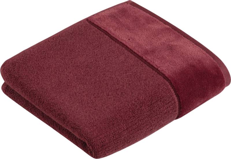 Vossen Handtuch "Pure" Baumwolle & VEGAN, mit eleganter Veloursbordüre von VOSSEN