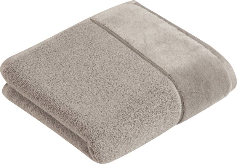 Vossen Handtuch "Pure" Baumwolle & VEGAN, mit eleganter Veloursbordüre von VOSSEN