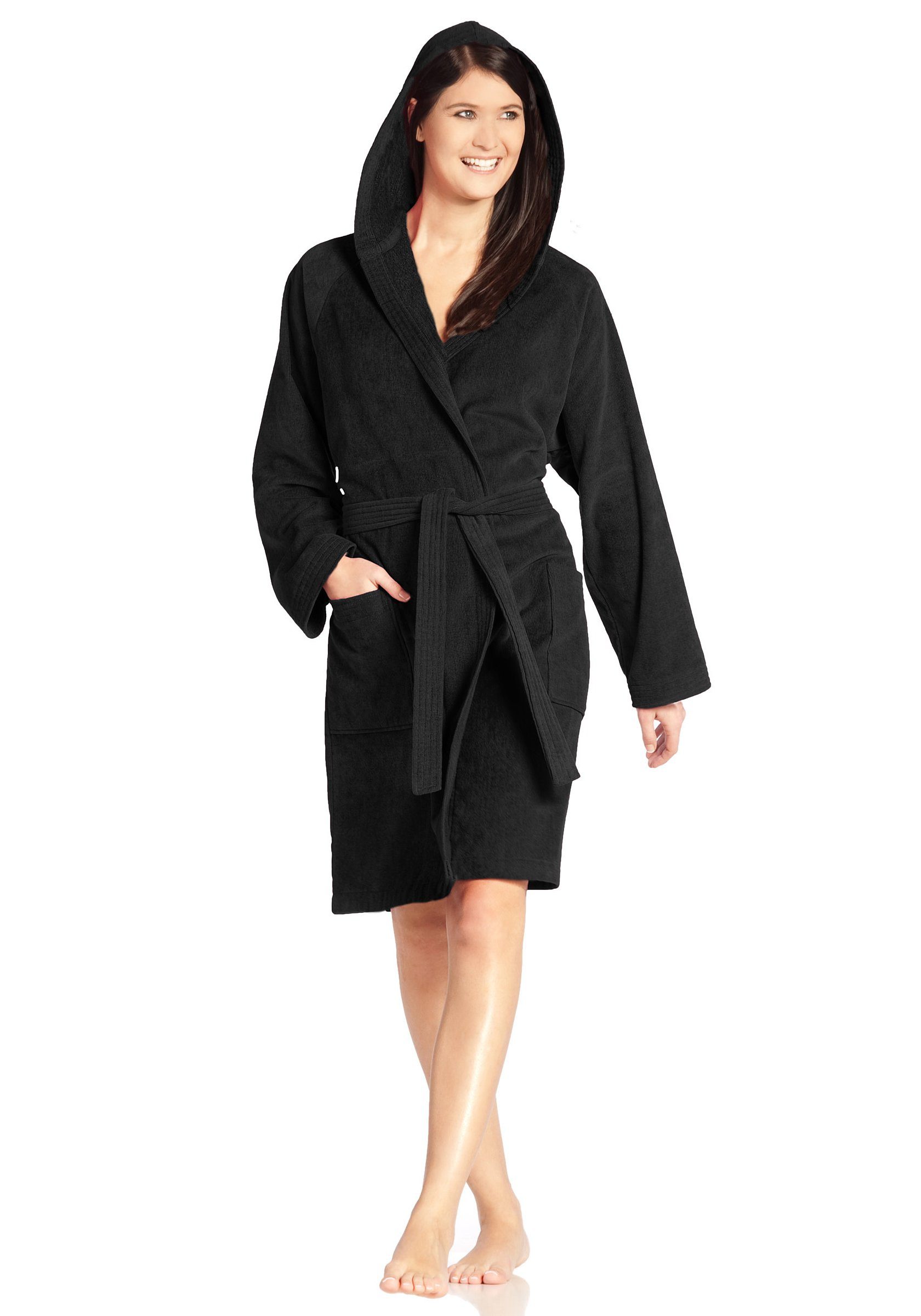 Vossen Unisex-Bademantel "Texas, ideal für Sauna & Spa, Hotelbademantel, Morgenmantel" 1 Stk. tlg., für Damen & Herren von VOSSEN