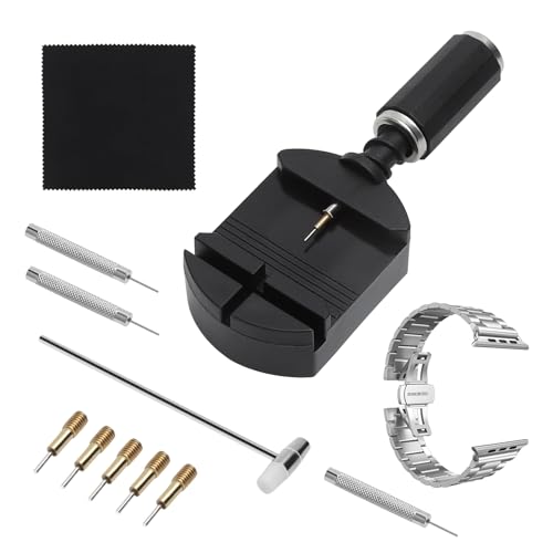 Uhren Reparatur Set, Federstegwerkzeug 11 Stück Uhr Reparatur Set Federstegzange, Uhrenarmband Werkzeug, Uhrenwerkzeug Armband Kürzen Werkzeug Uhr Glieder Entfernen Kit für Herren Damen Zuhause von VOSSOT