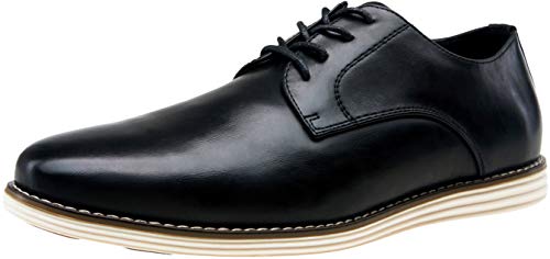 VOSTEY Herren Kleid Schuhe Casual Oxford Schuhe Business Casual Kleid Schuhe, (Comfort Casual618-schwarz), 47 EU von VOSTEY