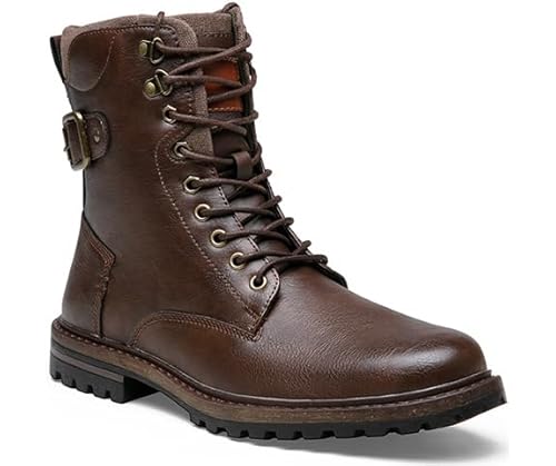 VOSTEY Herren Motorrad Stiefel Boots (DJBG EU8147 Braun 46) von VOSTEY