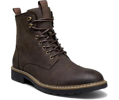 VOSTEY Winterschuhe Herren Boots (DJBG EU8033 Dunkelbraun 46) von VOSTEY