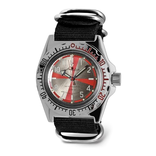 Vostok Amphibia 110651 Radio Room Automatik-Armbanduhr mit Selbstaufzug, Schwarz, Taucher von VOSTOK