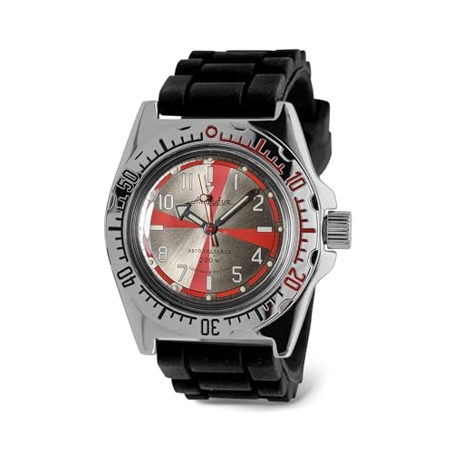 Vostok Amphibia 110651 Radio Room Automatik-Armbanduhr mit Selbstaufzug, Schwarzes Kunstharz., Taucher von VOSTOK