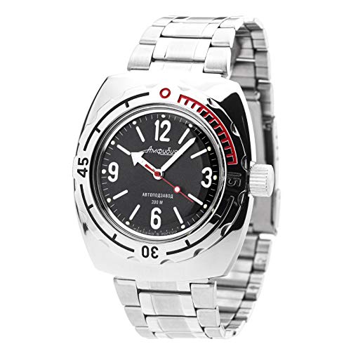 Vostok Wostok Amphibian 2415/090660 Military Taucheruhr 200m Automatik russische mechanische Uhr aus Russland von VOSTOK