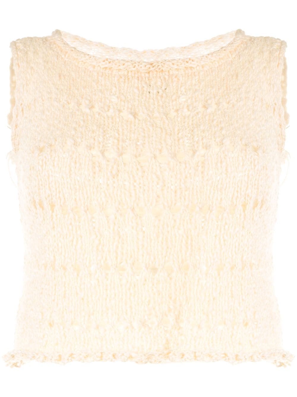 VOZ Gestricktes Cropped-Top - Nude von VOZ