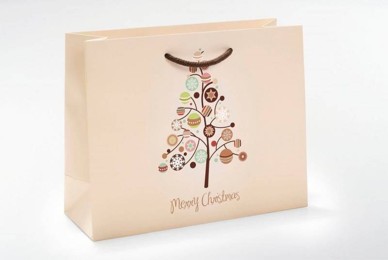 VP Einkaufsbeutel 100 Papiertaschen VP TOPLINE 22x10x18cm - Merry Christmas VP Einkaufsbeutel 100 Papiertaschen VP TOPLINE 22x10x18cm - Merry Christmas von VP