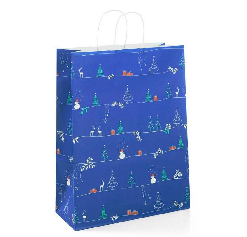 VP Einkaufsbeutel 150 Papiertaschen VP toptwist® 32x14x42cm - Weihnachtszeit von VP