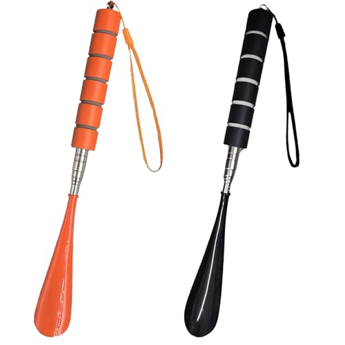 2 Stück Schuhanzieher lang kunststoff,Teleskopisch schuhlöffel lang,Schuhlöffel für Herren Damen Kinder Senioren von VPB