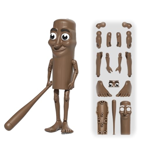 VPOUERY 1 Stück Tung Tung Tung Tung Sahur Magnetischer Schlüsselanhänger,Abnehmbar und DIY Spielzeug zur Dekompression,Geeignet zum Sammeln und Dekorieren, Geschenk für Jungen von VPOUERY