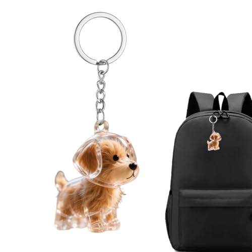 VPOUERY Acryl süße Hund Haustiere Schlüsselanhänger für Damen Mädchen Kawaii Welpe Schlüsselring Geschenke für Geldbeutel Autoschlüssel Hundeliebhaber von VPOUERY