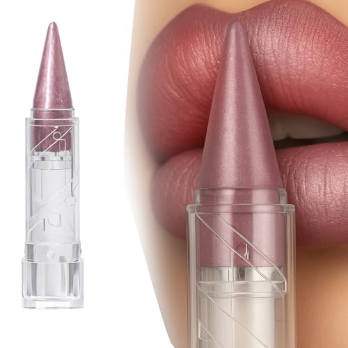 VPOUERY Wonderskin 2-in-1 Lip Stain – Metallic-Spitzen Lippenstift mit Perlglanz, Metallic-Lippenstift & Lidschatten | 8h Halt, wasserfest | Hochpigmentierter Perlglanz für Damen von VPOUERY