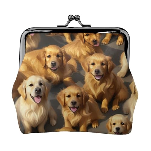 Golden Retrievers Damen Geldbörse mit Kussverschluss von VPPUR
