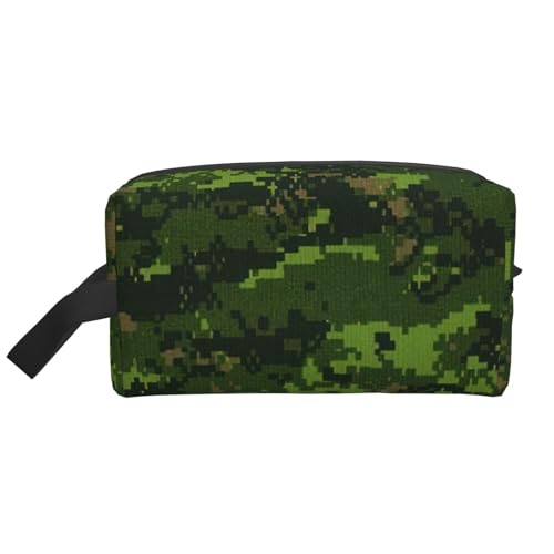 VPPUR Green Army Digital Camouflage Print Large Capacity Zippered Storage Bag Travel Cosmetic Organizer for Toiletries Makeup, Weiss/opulenter Garten, Einheitsgröße von VPPUR