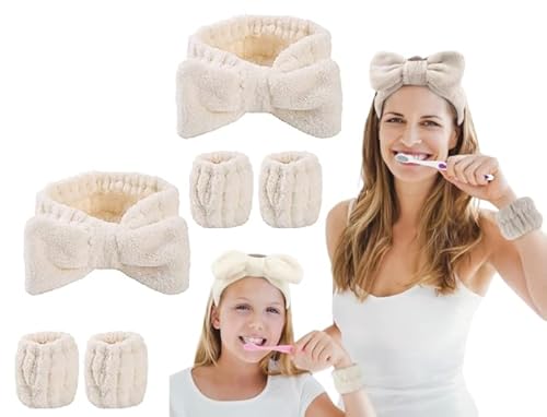 VPYXEN 6-teiliges Gesichtswasch-Stirnband- und Armband-Set, weiches Spa-Stirnband und Handgelenk-Handtücher für Frauen, Make-up, Hautpflege, Stirnbänder, Handgelenkbänder zum Waschen des Gesichts, 2 VPYXEN 6-teiliges Gesichtswasch-Stirnband- und Armband-Set, weiches Spa-Stirnband und Handgelenk-Handtücher für Frauen, Make-up, Hautpflege, Stirnbänder, Handgelenkbänder zum Waschen des Gesichts, 2 von VPYXEN