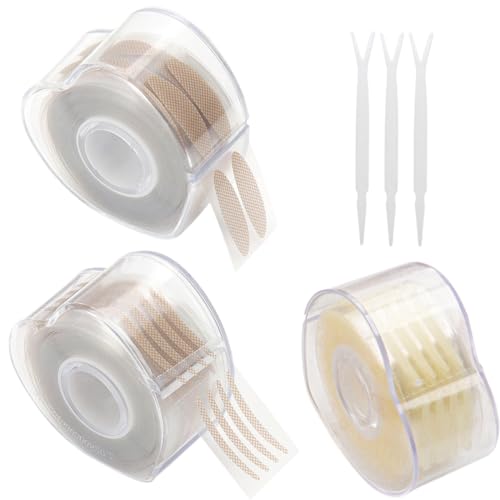 3 Stück Schlupflider Stripes, Augenlid Stripes, Eyelid Tape, Augenlid Stripes Unsichtbare Doppelte Schlupflider Tape Augenlid Lifting ohne OP, Wasserdicht Eyelid Klebeband Augenlid Aufkleber Band von VQEOEOT