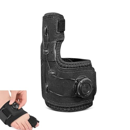 Hallux Valgus Korrektur, Hallux Valgus Korrektur Einstellbarer Knopf, hallux valgus bandage Verstellbare, hallux valgus korrektur schiene, hallux valgus schiene, für rechter Fuß, Schwarz von VQEOEOT