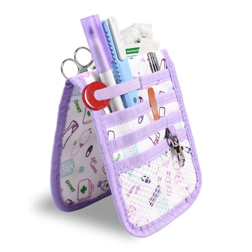 Krankenschwester Tasche für Arbeit mit Magnet - Pflege Tasche - Schwesterntasche mit Multifunktionalen Fächern - Krankenpflege Organizer, Organizer für den Schreibtisch - Krankenschwesterzubehör von VQEOEOT