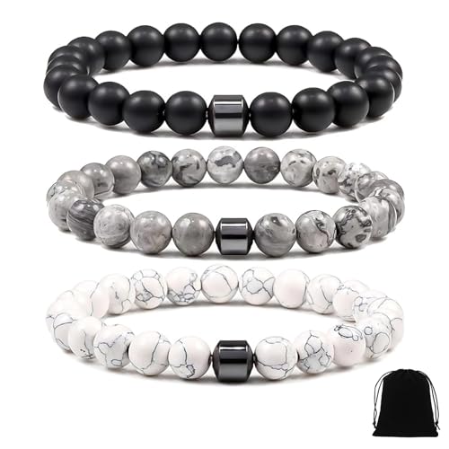 VQUNBG Anti-Alkohol-Armband, 8 mm, verstellbar, magnetisch, Wellness-Armbänder, Anti-Alkohol-Magnetarmbänder für Frauen und Männer, reduzieren den Drang zu trinken, 3 Stück VQUNBG Anti-Alkohol-Armband, 8 mm, verstellbar, magnetisch, Wellness-Armbänder, Anti-Alkohol-Magnetarmbänder für Frauen und Männer, reduzieren den Drang zu trinken, 3 Stück von VQUNBG