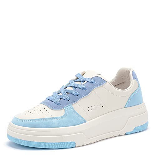 VQZ Damen-Sneaker, Damen-Schnürschuhe, Damen-Modeschuhe Blau 38EU von VQZ