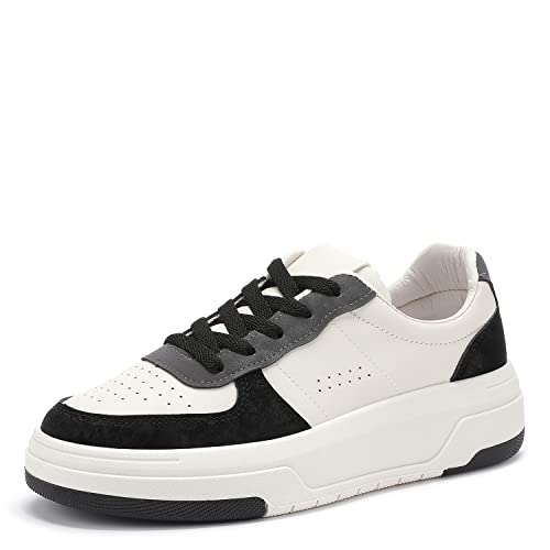 VQZ Damen-Sneaker, Damen-Schnürschuhe, Damen-Modeschuhe Schwarz 36EU von VQZ