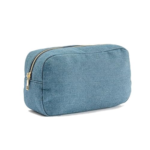 4Size SML XL Make-up Tasche Denim Kulturbeutel Männer und Frauen Lagerung Beauty Box Outdoor Reise Waschen Kosmetik Tasche Geschenk Veranstalter (Color : L) von VRILU