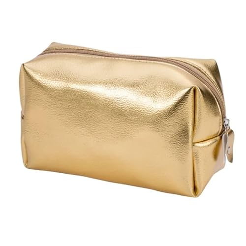 Frauen Kosmetiktasche Rosa Gold Make-up Tasche Reißverschluss Make-up Handtasche Organizer Aufbewahrungskoffer Beutel Wash Beauty Box (Color : A) von VRILU