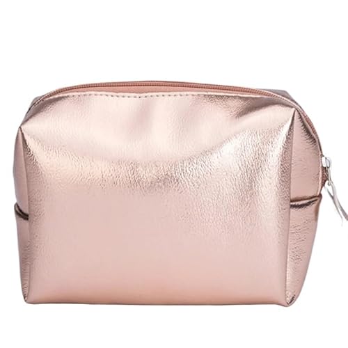 Frauen Kosmetiktasche Rosa Gold Make-up Tasche Reißverschluss Make-up Handtasche Organizer Aufbewahrungskoffer Beutel Wash Beauty Box (Color : B) von VRILU