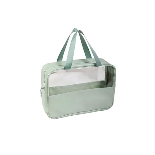 Quadratischer Make-up-Organizer, Aufbewahrungstasche for Damen, großes Toilettenset, Reise-Kulturbeutel, Organizer, Kosmetiktasche for Damen (Color : Green, Size : M 1PC) von VRILU