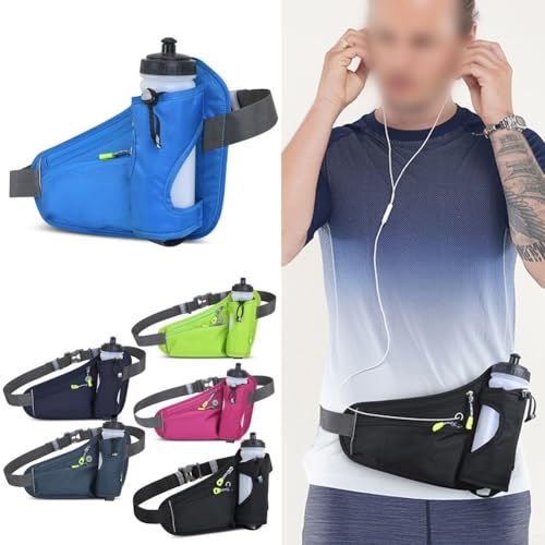 Wander-Hüfttasche mit Wasserflaschenhalter und verstellbarem Gurt für ganztägigen Komfort, Wie abgebildet, Dark gray Wander-Hüfttasche mit Wasserflaschenhalter und verstellbarem Gurt für ganztägigen Komfort, Wie abgebildet, Dark gray von VRTYVEYBB