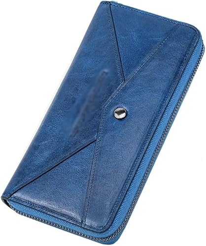 VSULZVNU Damen-Geldbörse, lang, Clutch, Kartenhalter, Reißverschluss, Münzfach (Farbe: A, Größe: 20 x 10 cm), A, 20*10cm von VSULZVNU