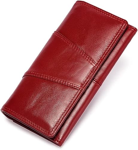 VSULZVNU Damen-Geldbörse, lang, Clutch, Reißverschluss, große Kapazität, Geldbörse, Handytasche, Tasche (Farbe: A, Größe: 18 x 9,5 x 3 cm), A, 18*9.5*3cm von VSULZVNU