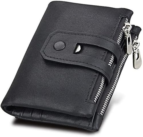 VSULZVNU Kurze Herrengeldbörse Geldbörse Herren Münzgeldbörse Herren Damen Geldbörse Kartenhalter Führerschein Halter (Farbe: B, Größe: 12 x 9,5 cm) von VSULZVNU