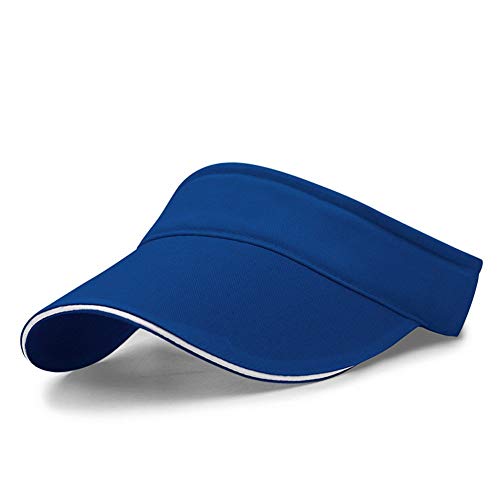 VSUSN Unisex Visor Cap Sonnenhut Einstellbar Sommerhut mit Klettverschluss für Damen und Herren, Blau von VSUSN