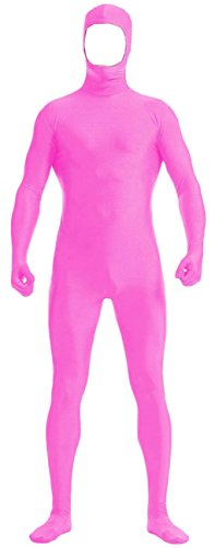 VSVO unisex gesicht öffnen zentai lycra spandex-strampler Rosa Medium von VSVO